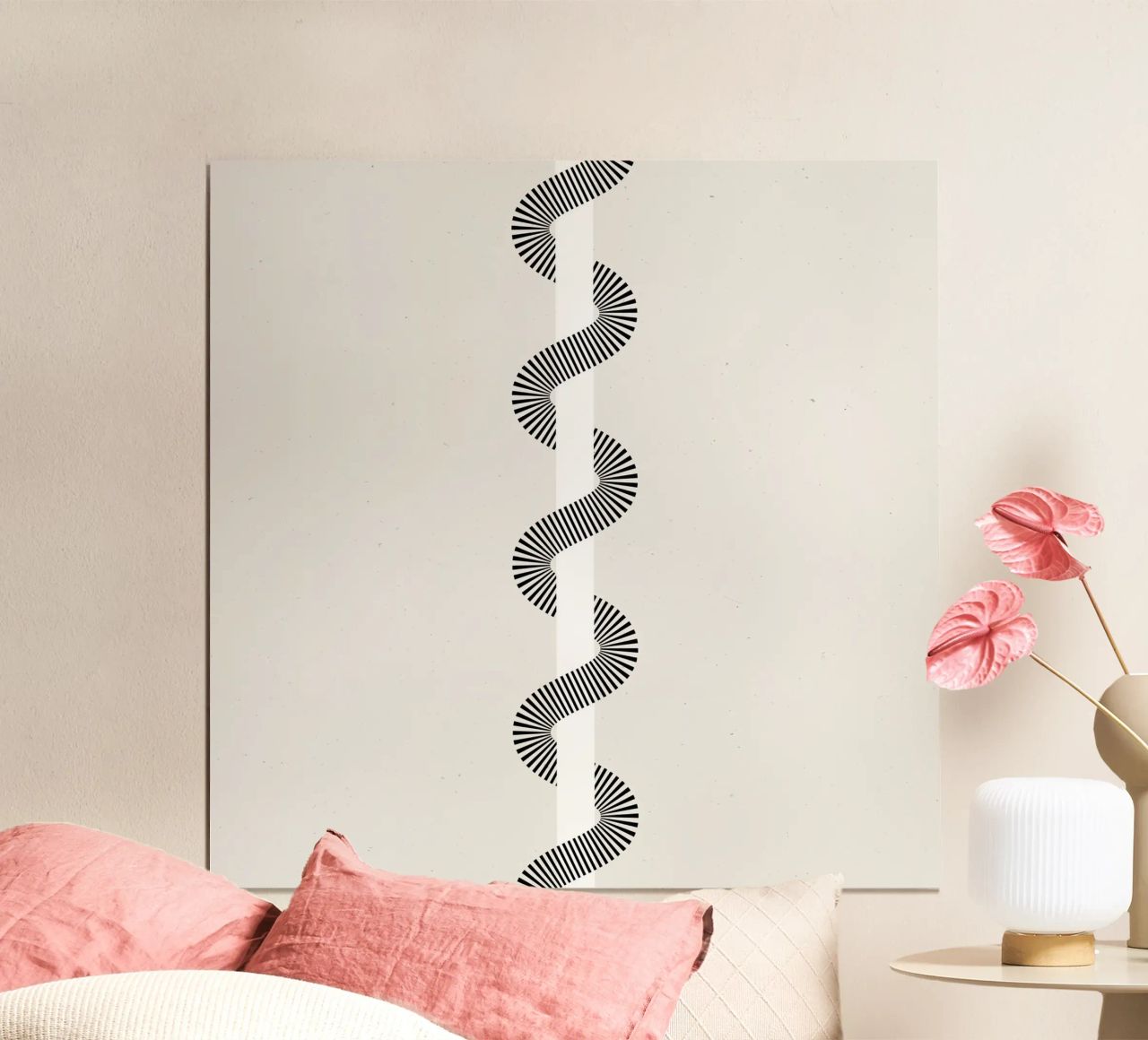 Minimalistische Welle Poster von Katja Stehle Design