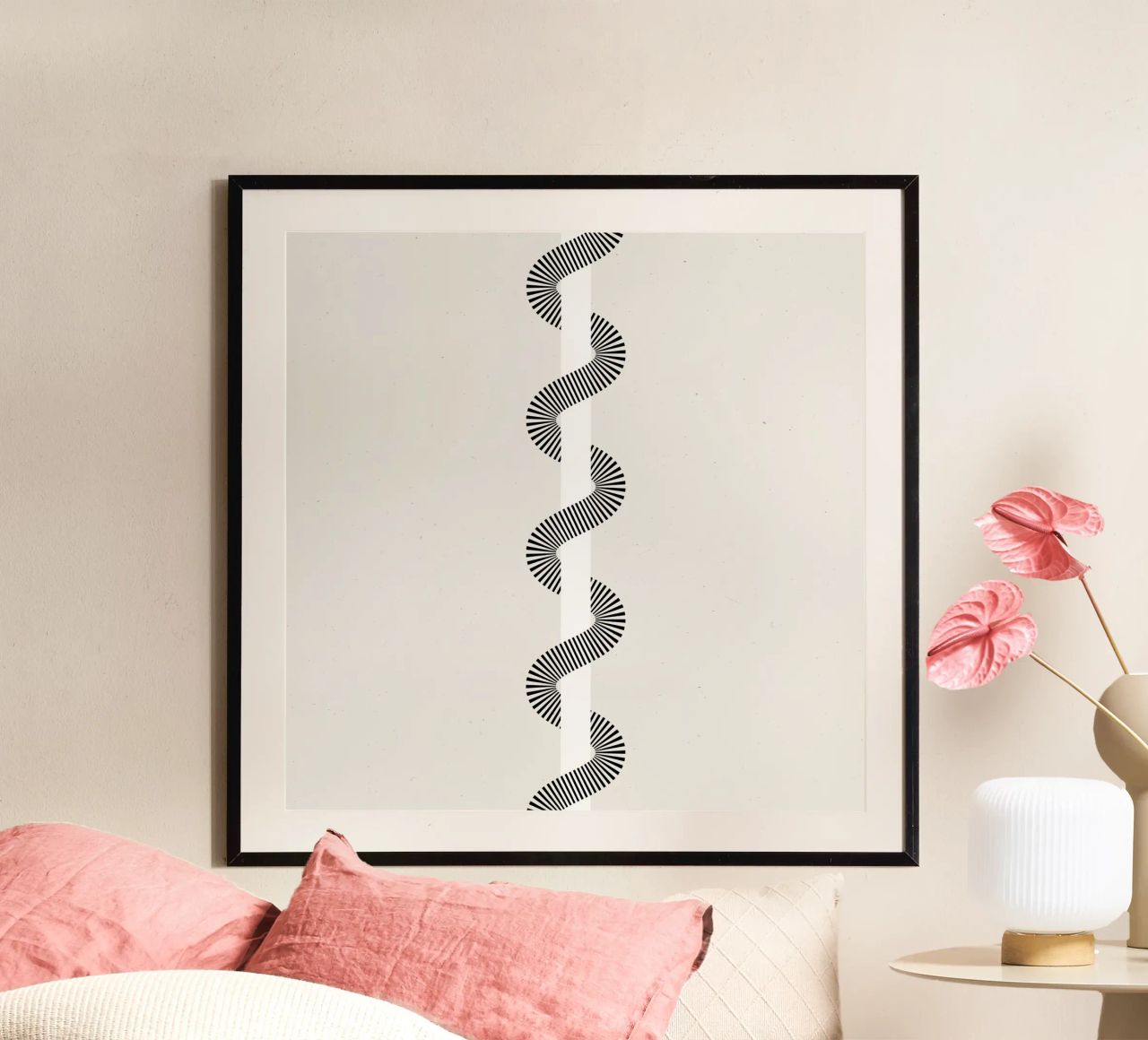 Minimalistische Welle Poster von Katja Stehle Design