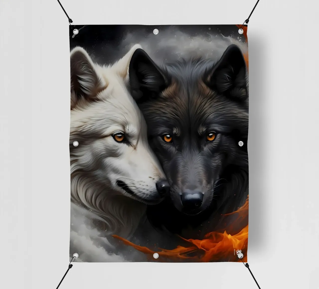 Masterpiece ying yang Vigorous wolf pvc cover by LM2KONE