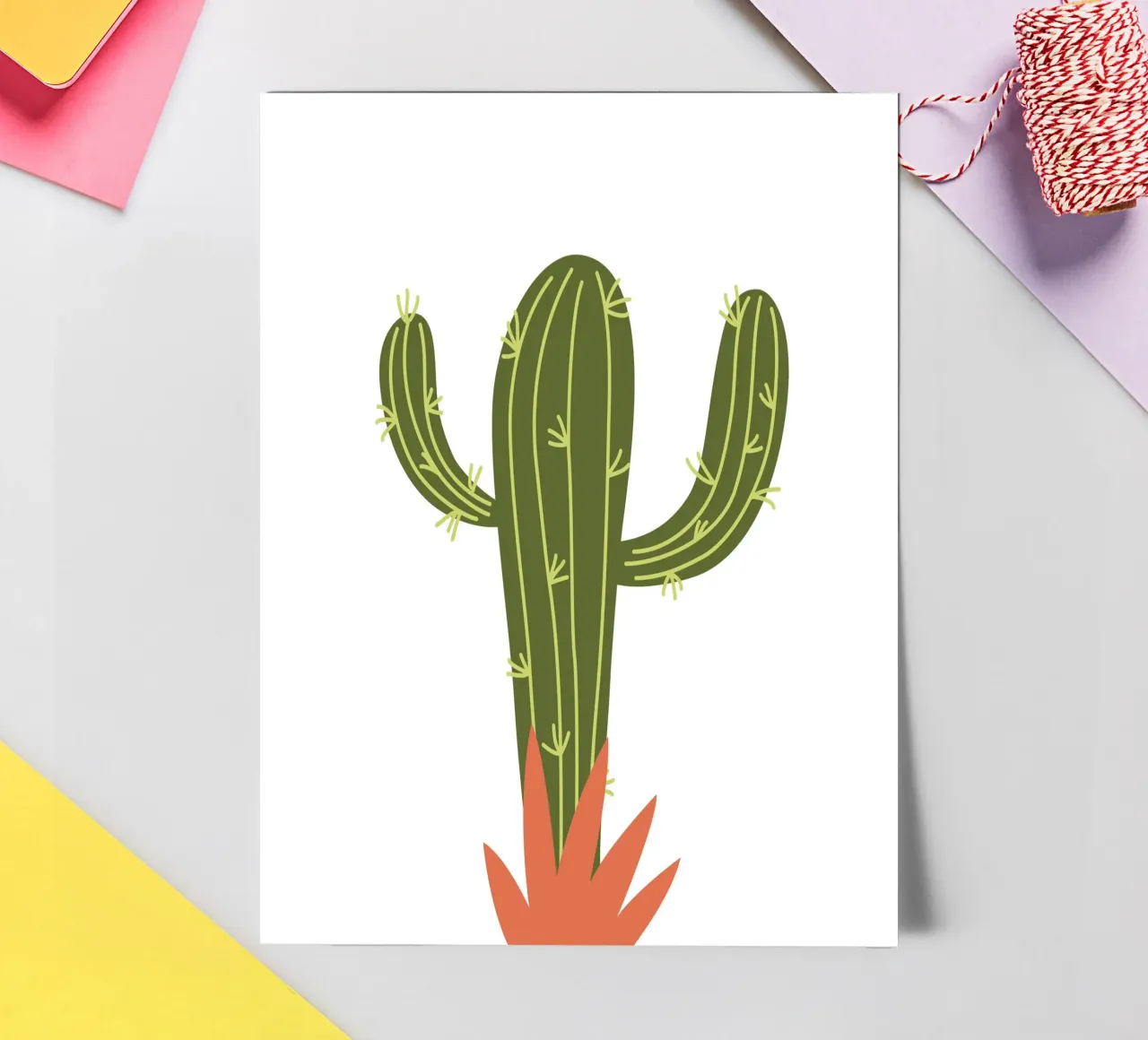 Cactus Stickerbogen von LisaArtes