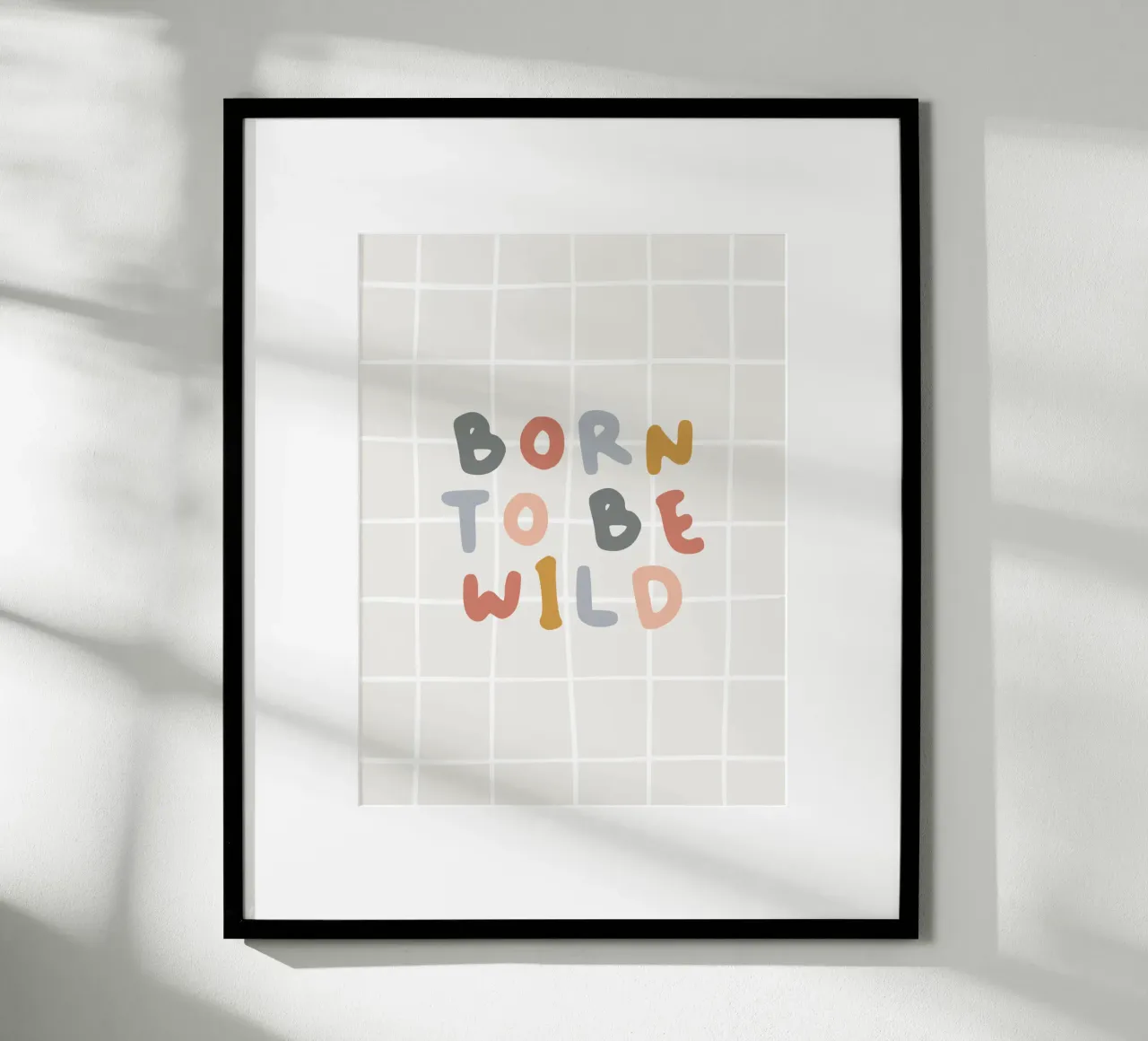Born to be wild poster con telaio in legno da we line studio - art