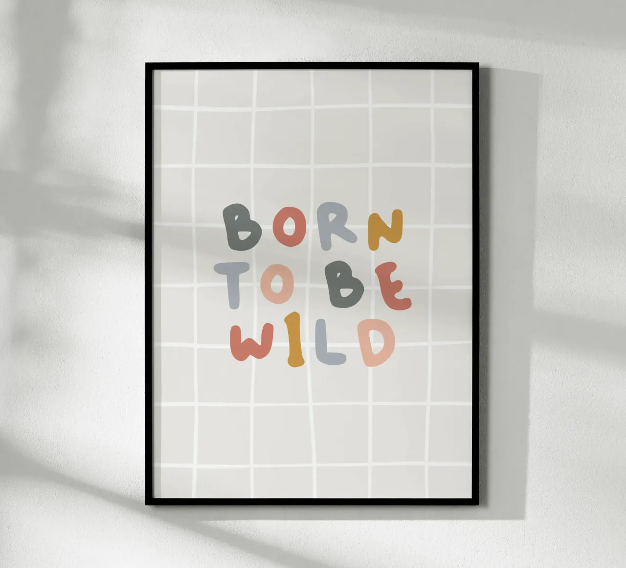 Born to be wild poster con telaio in legno da we line studio - art