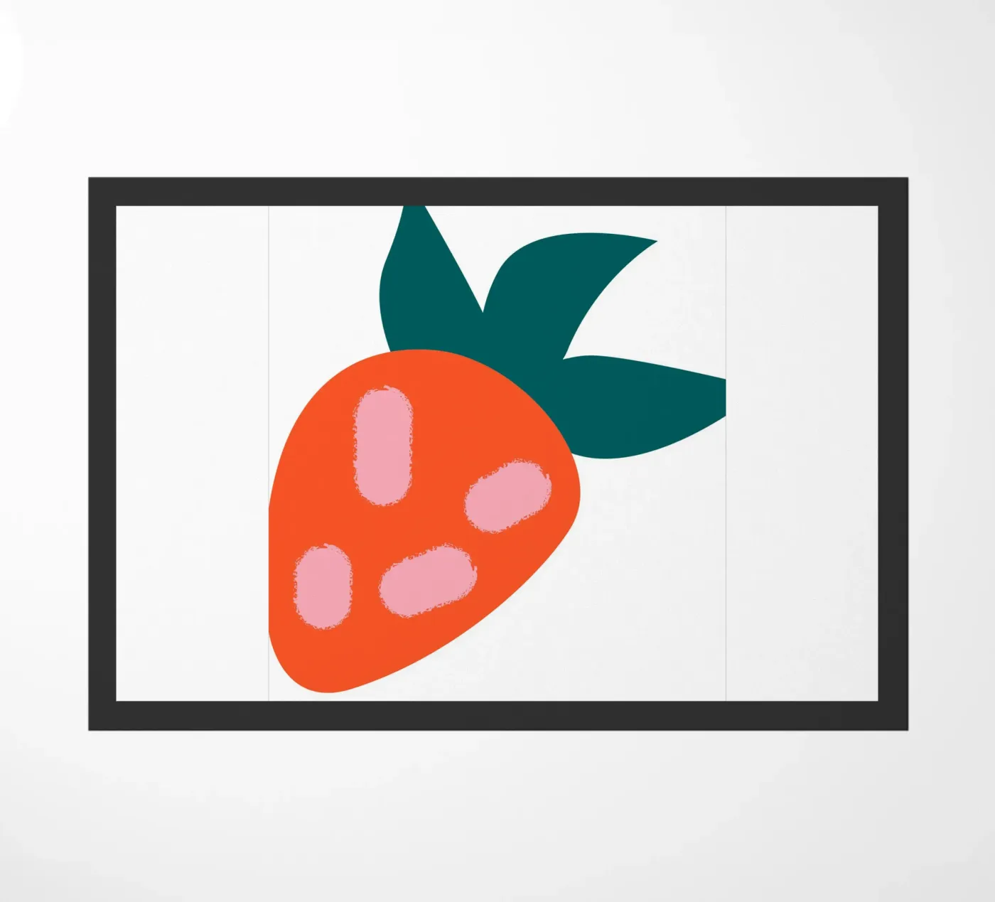 Strawberry doormat by LisaArtes