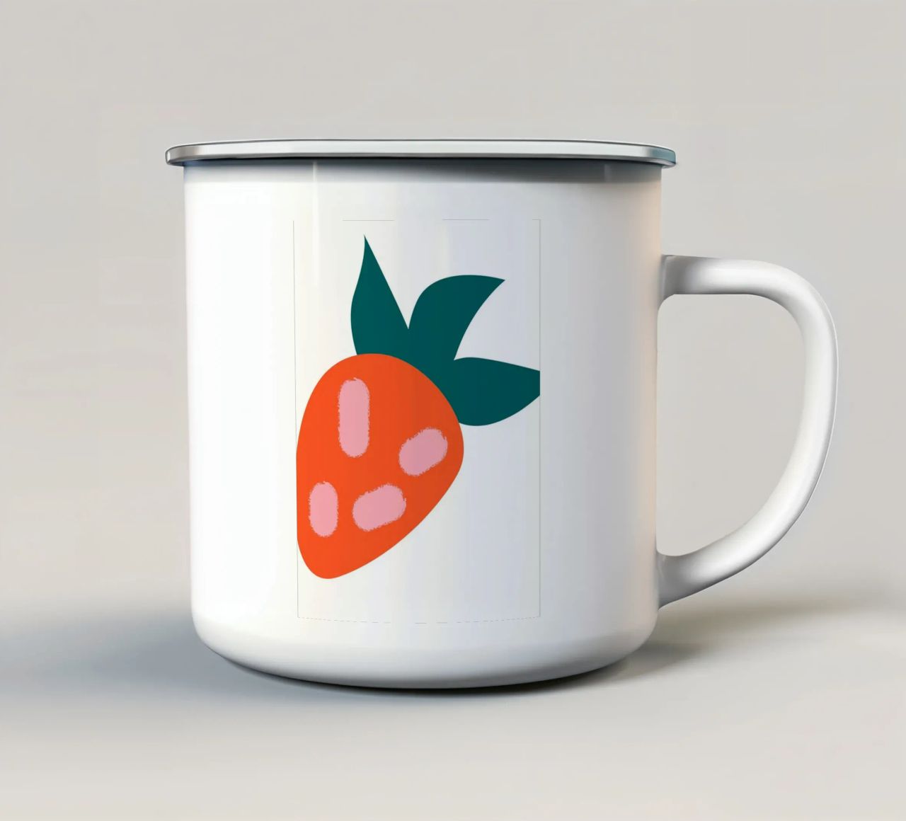 Strawberry tazza in smalto da LisaArtes