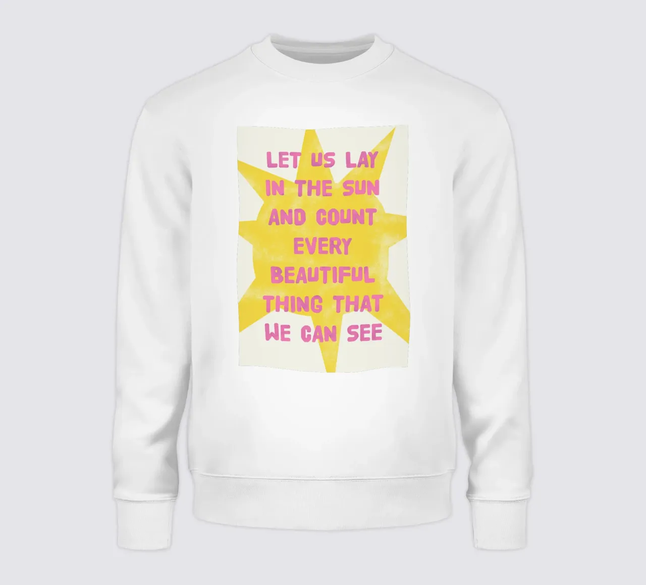 Let us lay in the sun felpa da thesoulhugclub