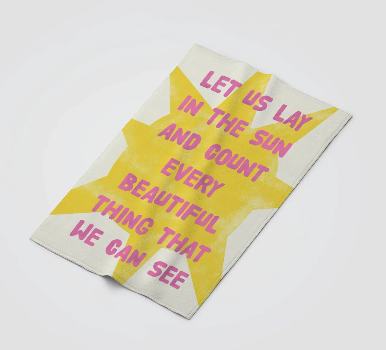 Let us lay in the sun coperta in pile da thesoulhugclub