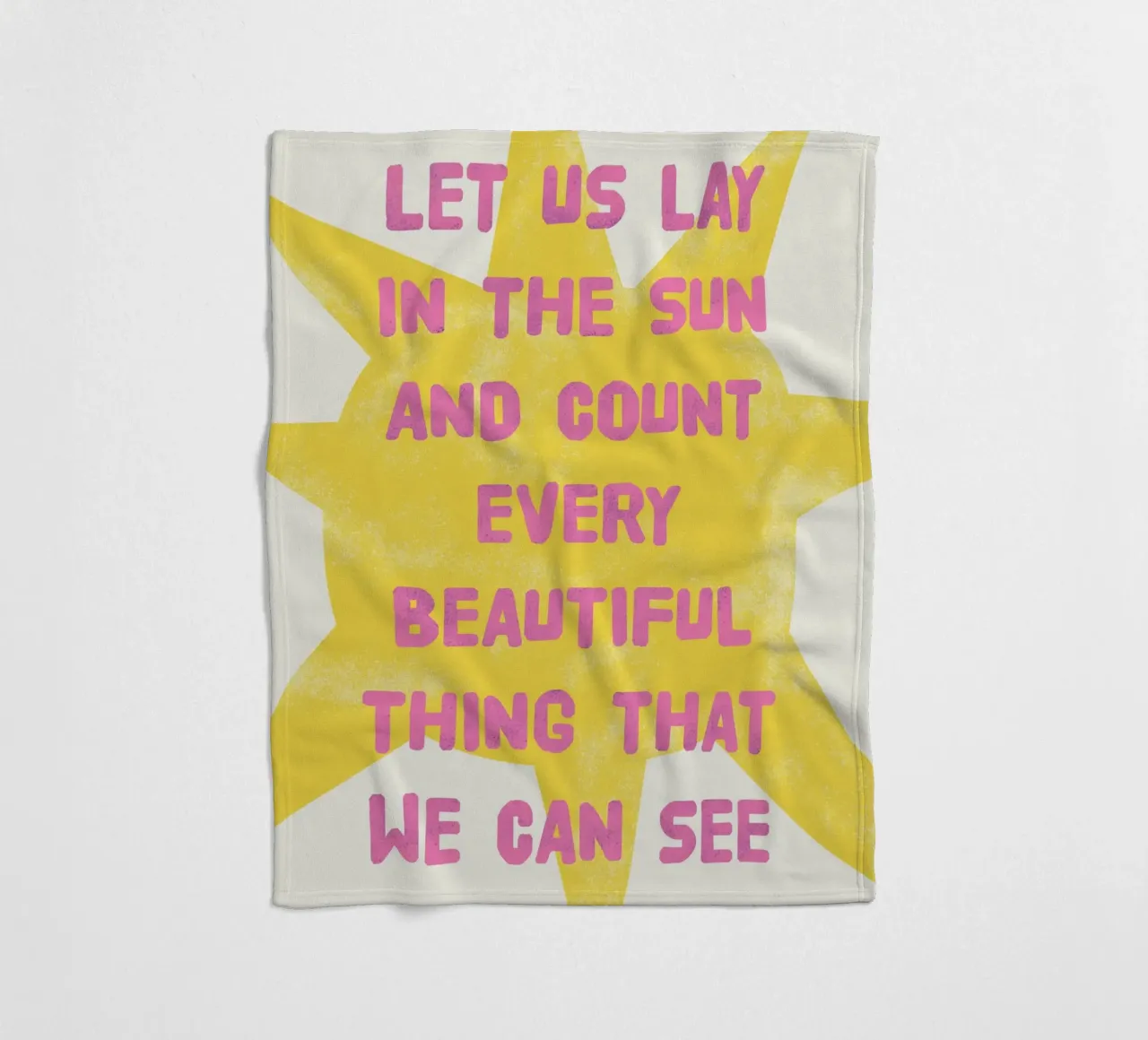 Let us lay in the sun coperta in pile da thesoulhugclub