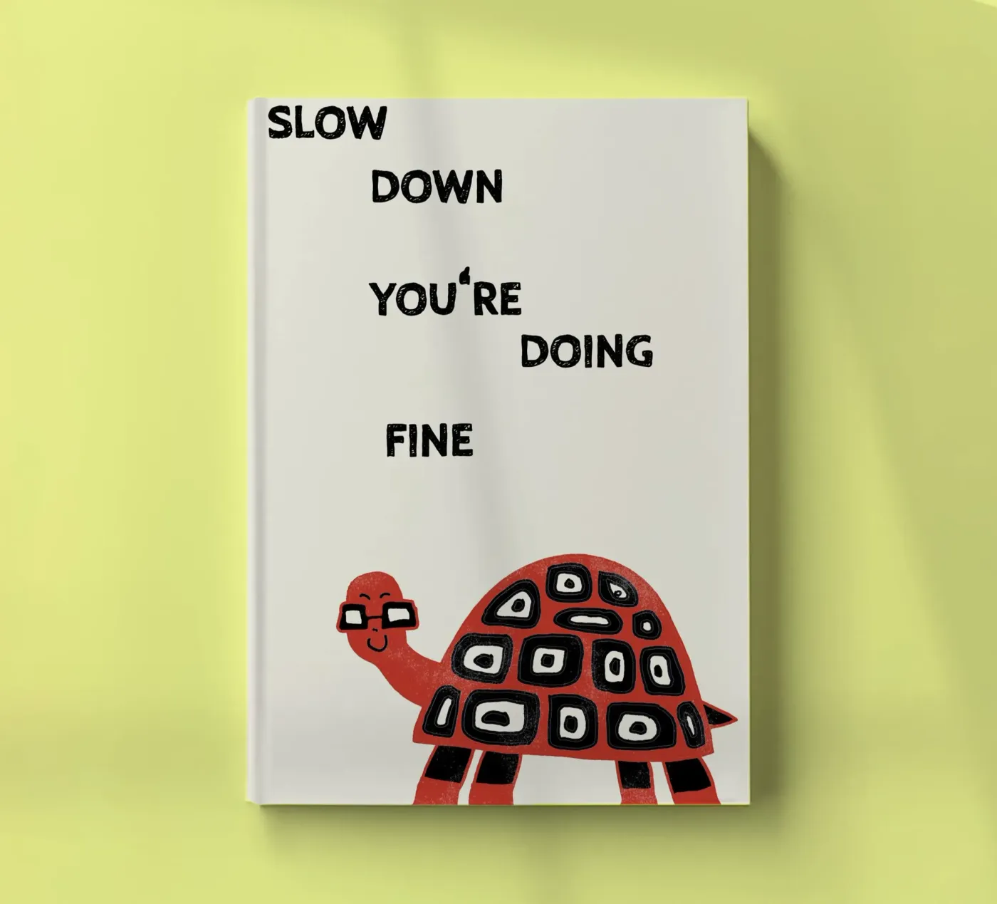 slow down turtle notebook by thesoulhugclub