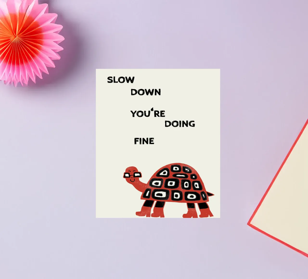 slow down turtle sticker by thesoulhugclub