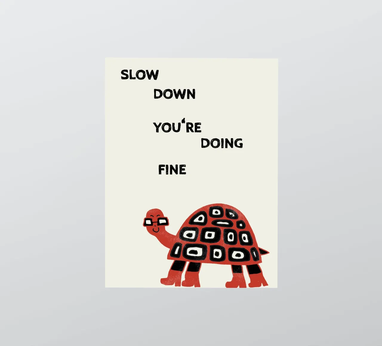 slow down turtle sticker by thesoulhugclub