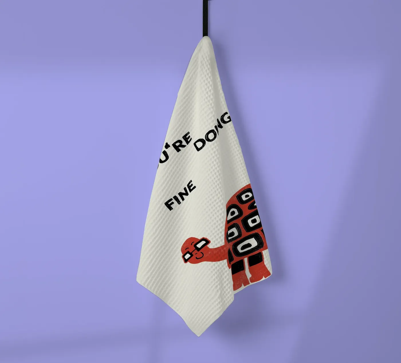 slow down turtle Geschirrtuch von thesoulhugclub