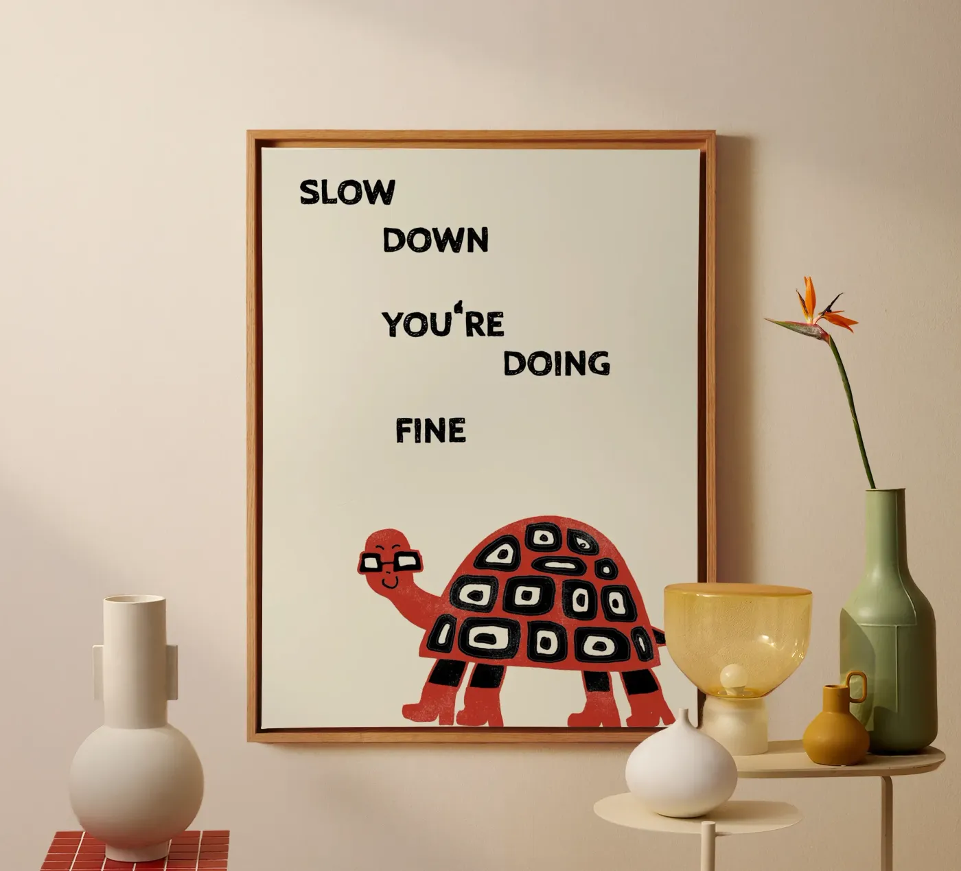 slow down turtle canvas van thesoulhugclub