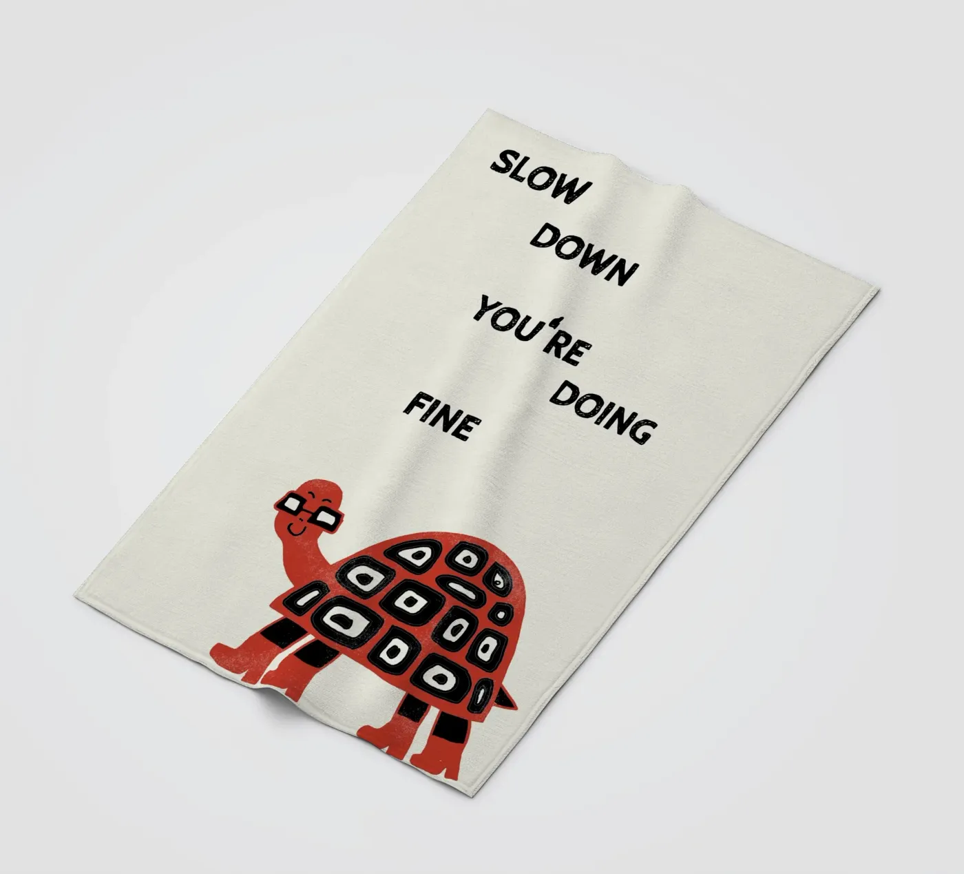 slow down turtle Fleecedecke von thesoulhugclub