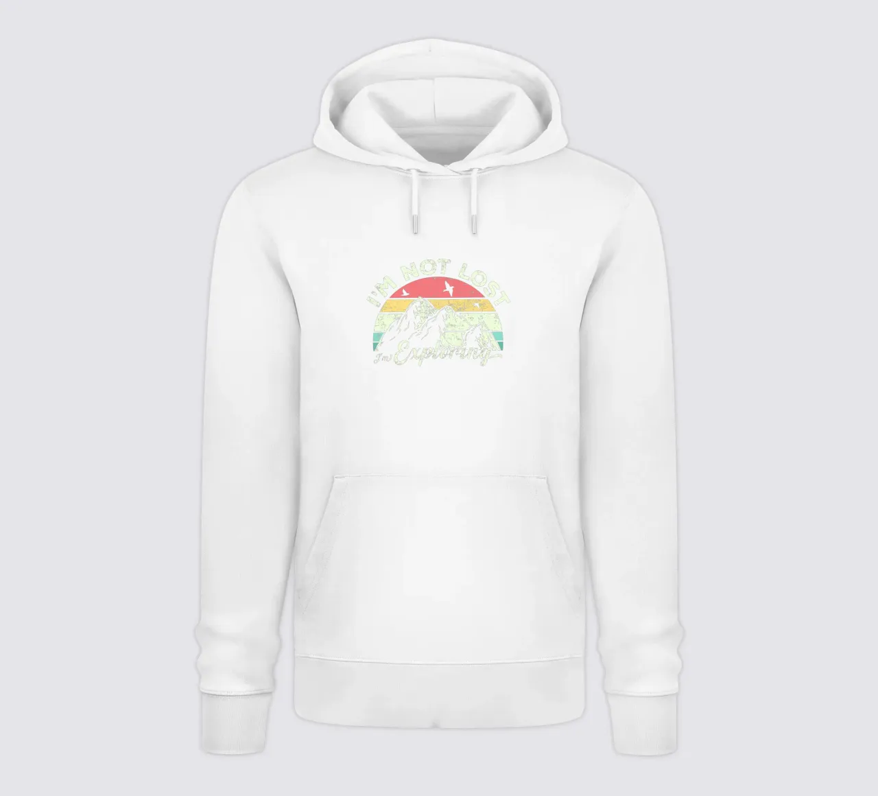 I'm not lost, I'm exploring. felpa con cappuccio da edsonramosart