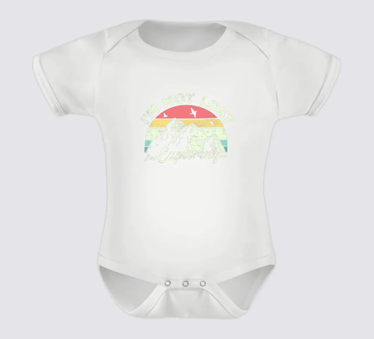 I'm not lost, I'm exploring. body neonato maniche corte da edsonramosart