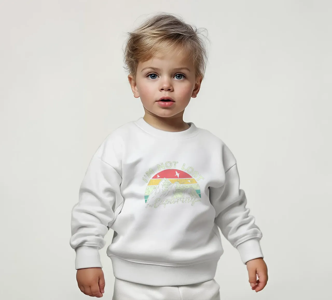 I'm not lost, I'm exploring. felpa neonato da edsonramosart