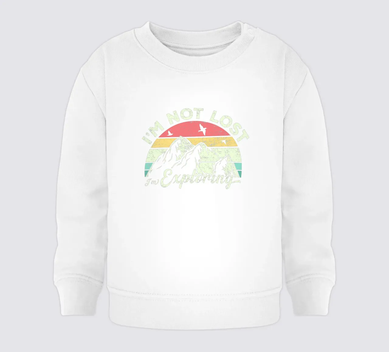 I'm not lost, I'm exploring. sudadera de bebé de edsonramosart