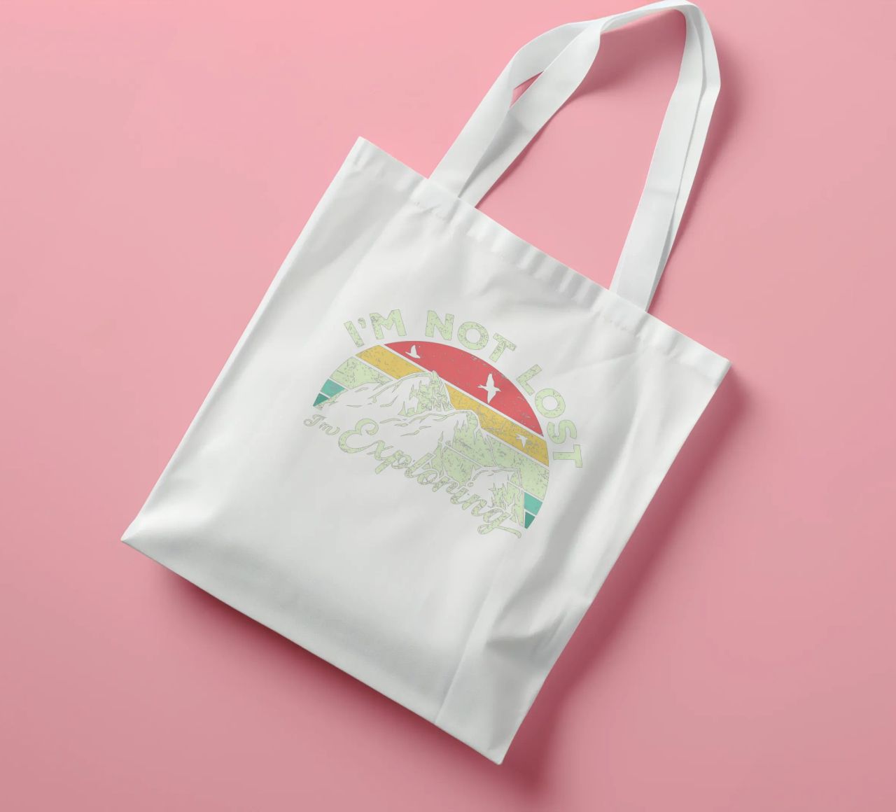 I'm not lost, I'm exploring. borsa in juta da edsonramosart