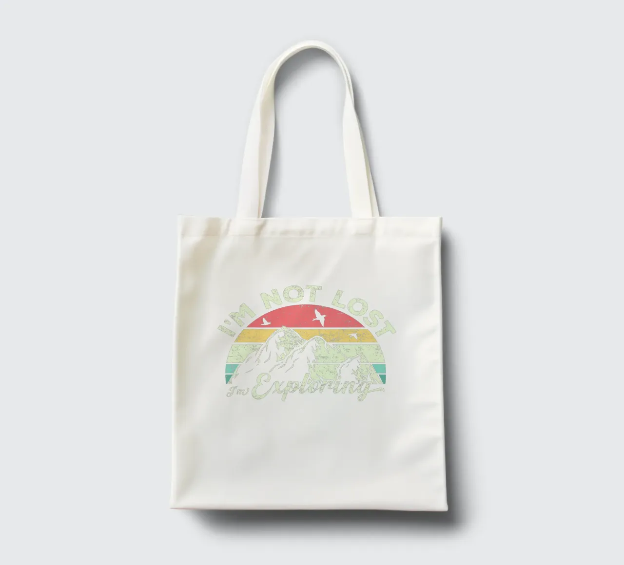 I'm not lost, I'm exploring. borsa in juta da edsonramosart
