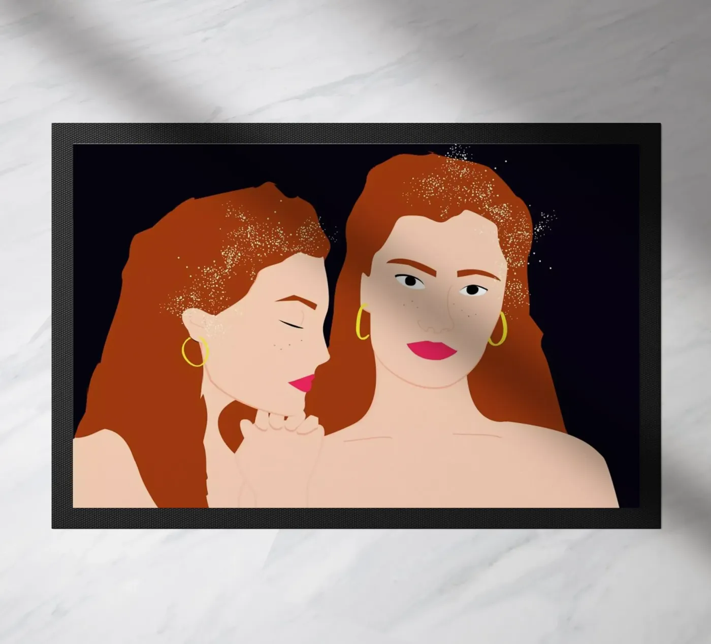 Love Yourself paillasson de Céleste Wallaert