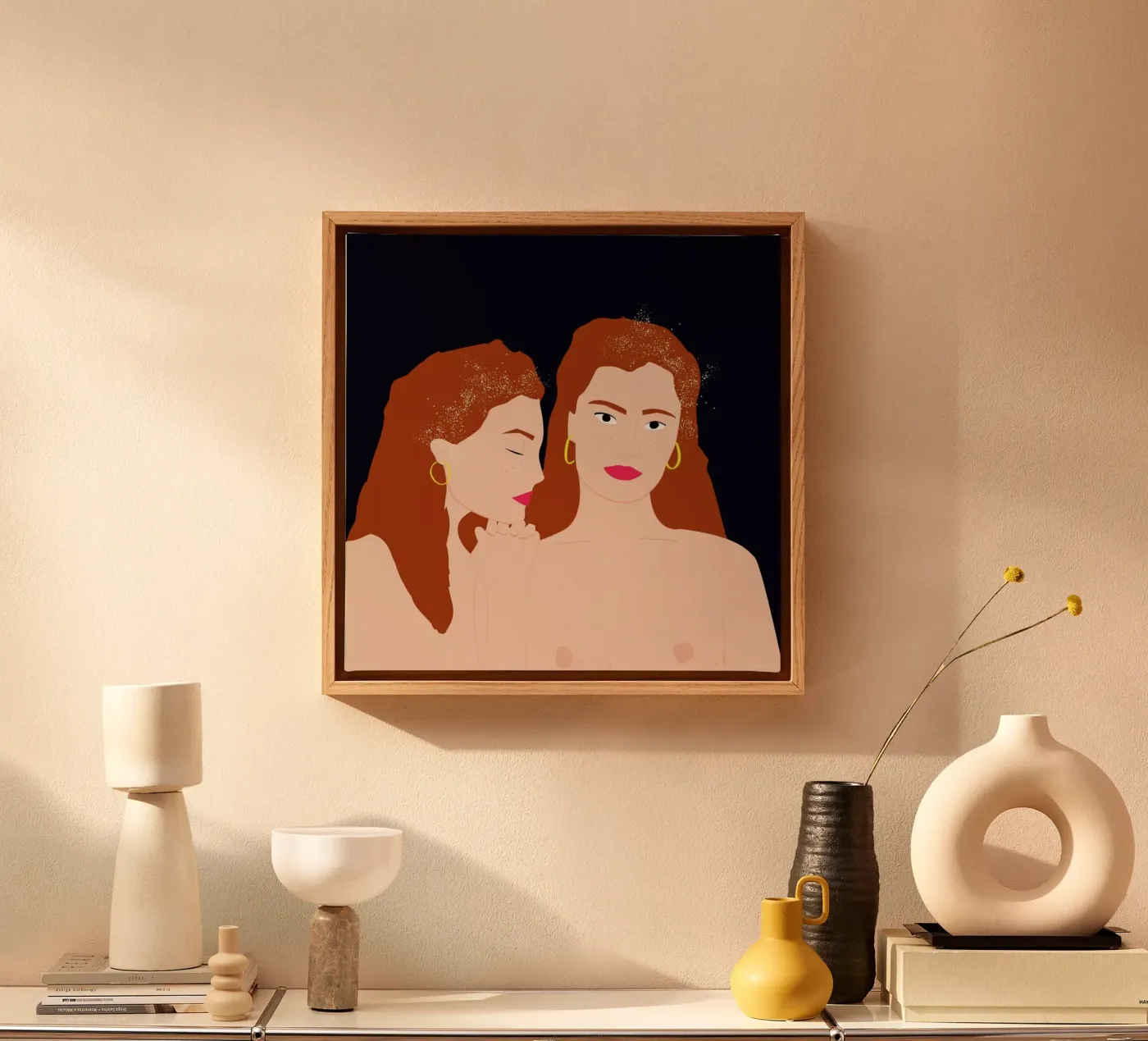 Love Yourself canvas by Céleste Wallaert