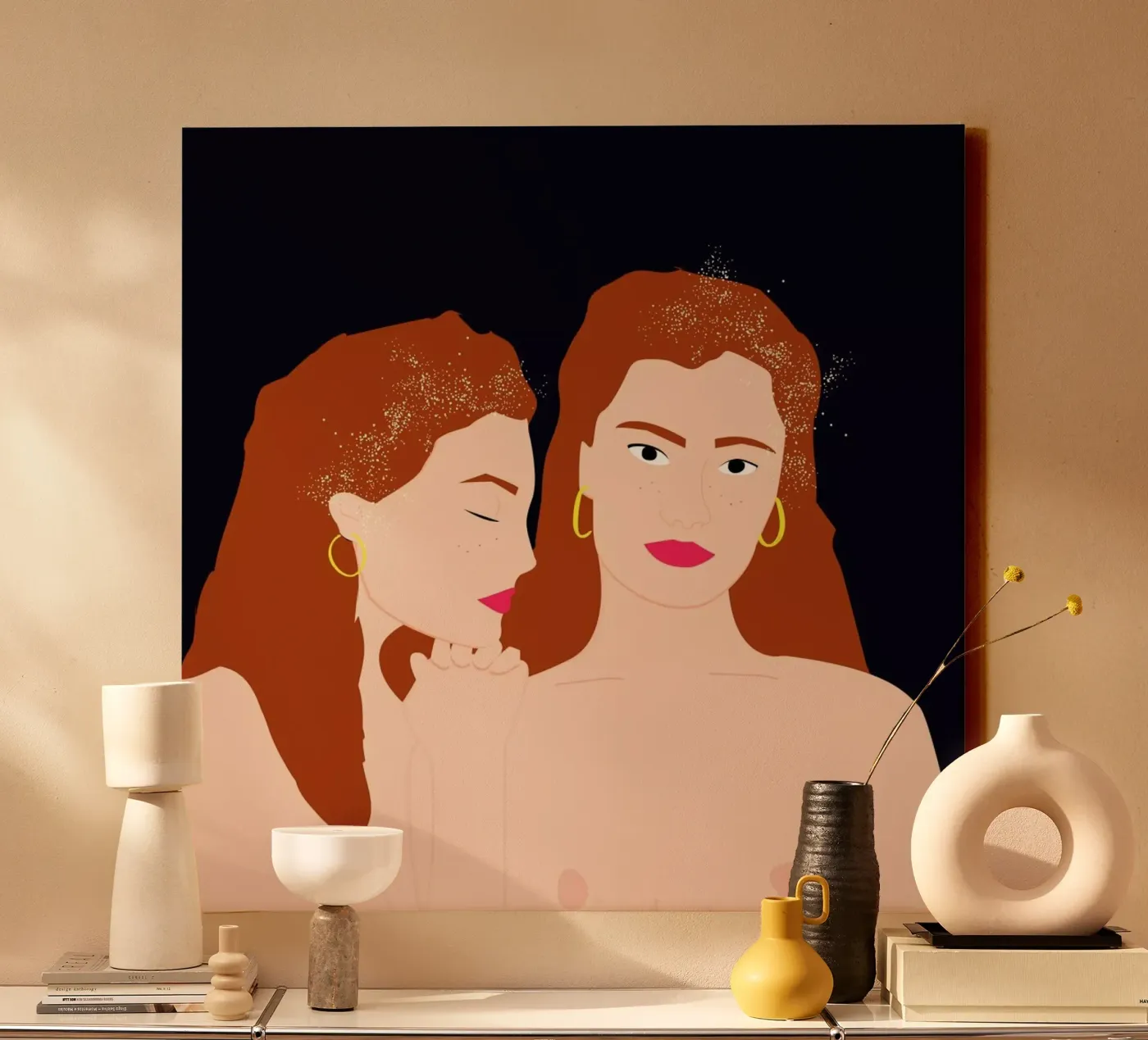 Love Yourself canvas by Céleste Wallaert