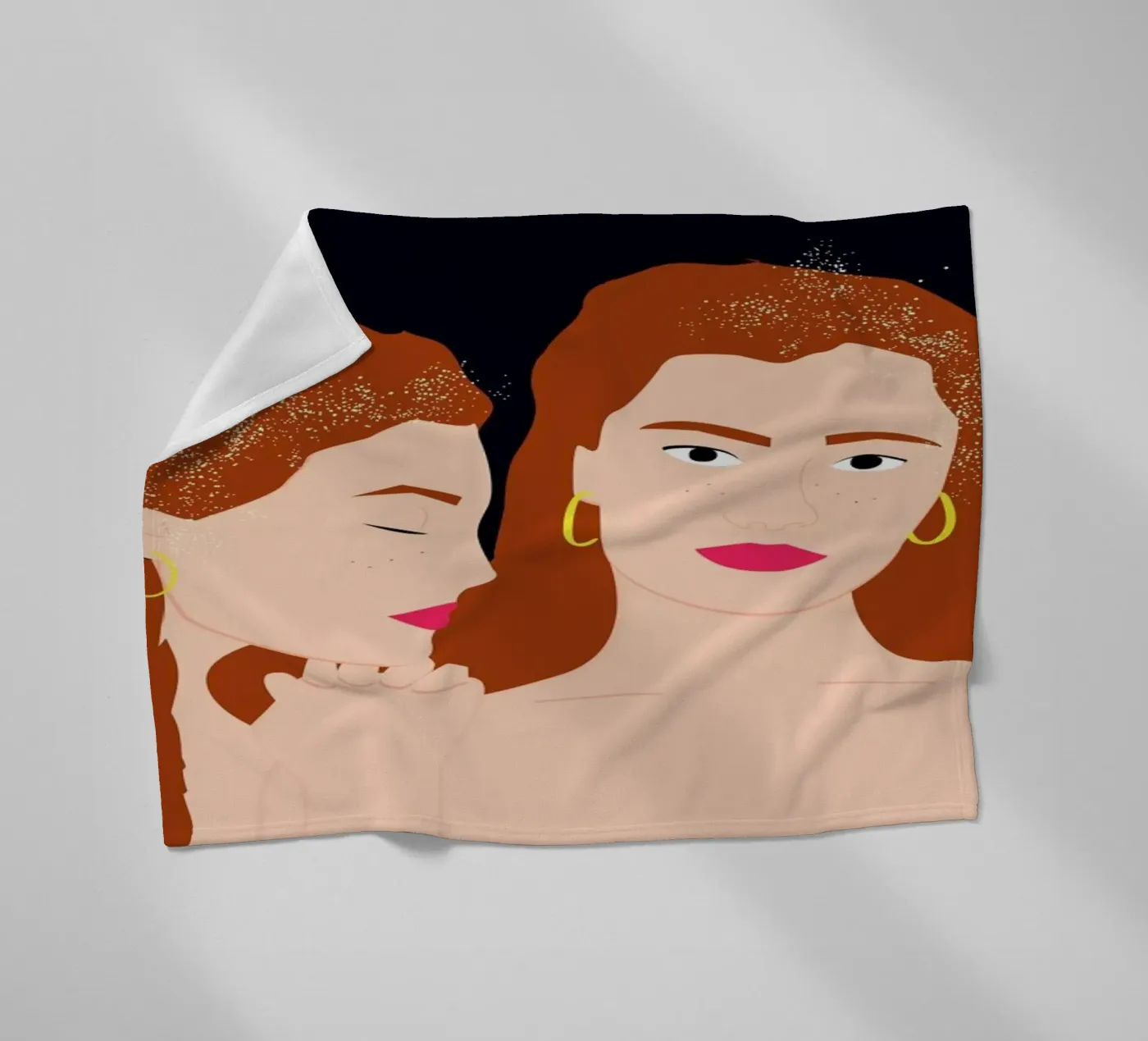 Love Yourself fleece blanket by Céleste Wallaert