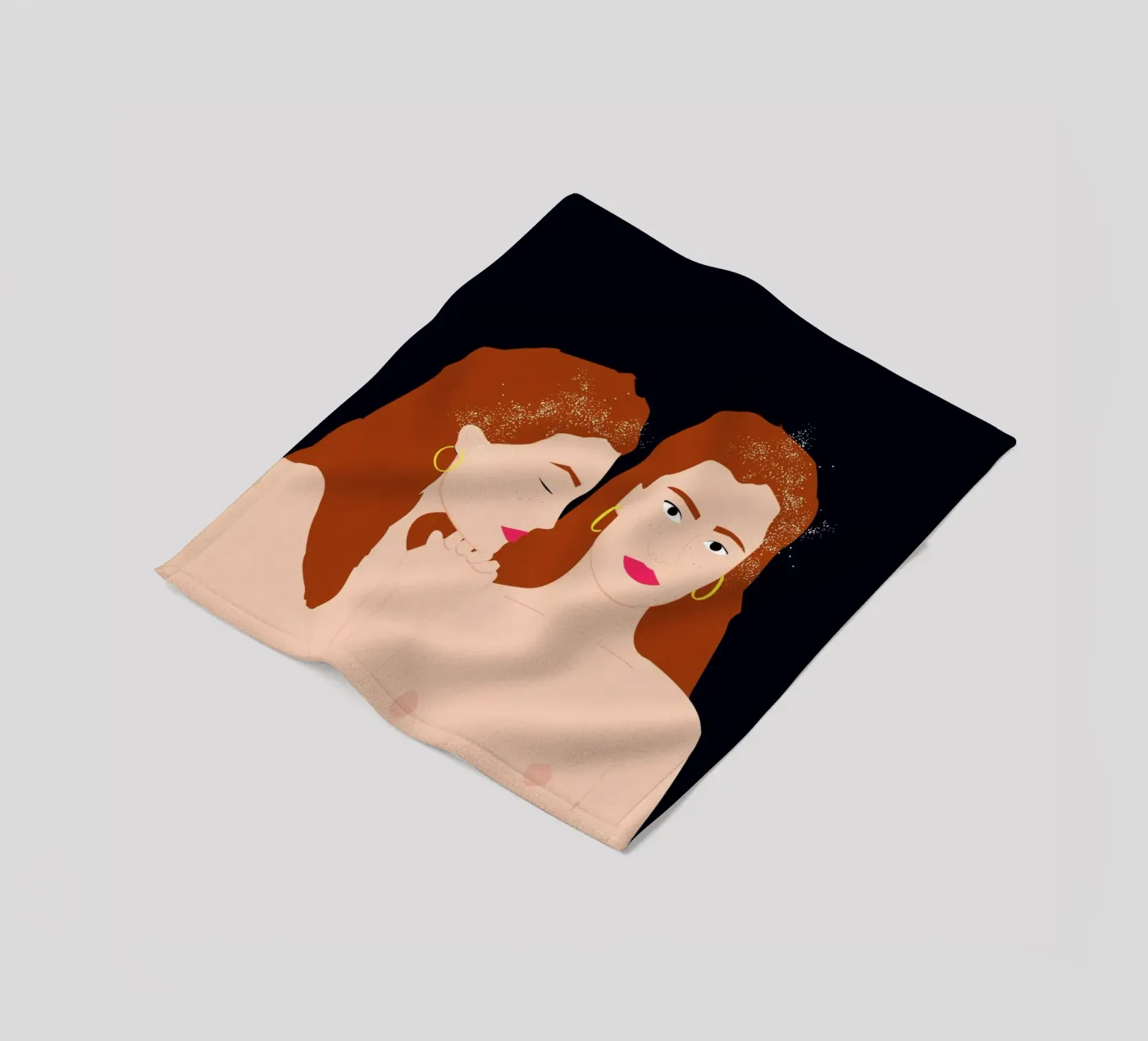 Love Yourself fleece blanket by Céleste Wallaert