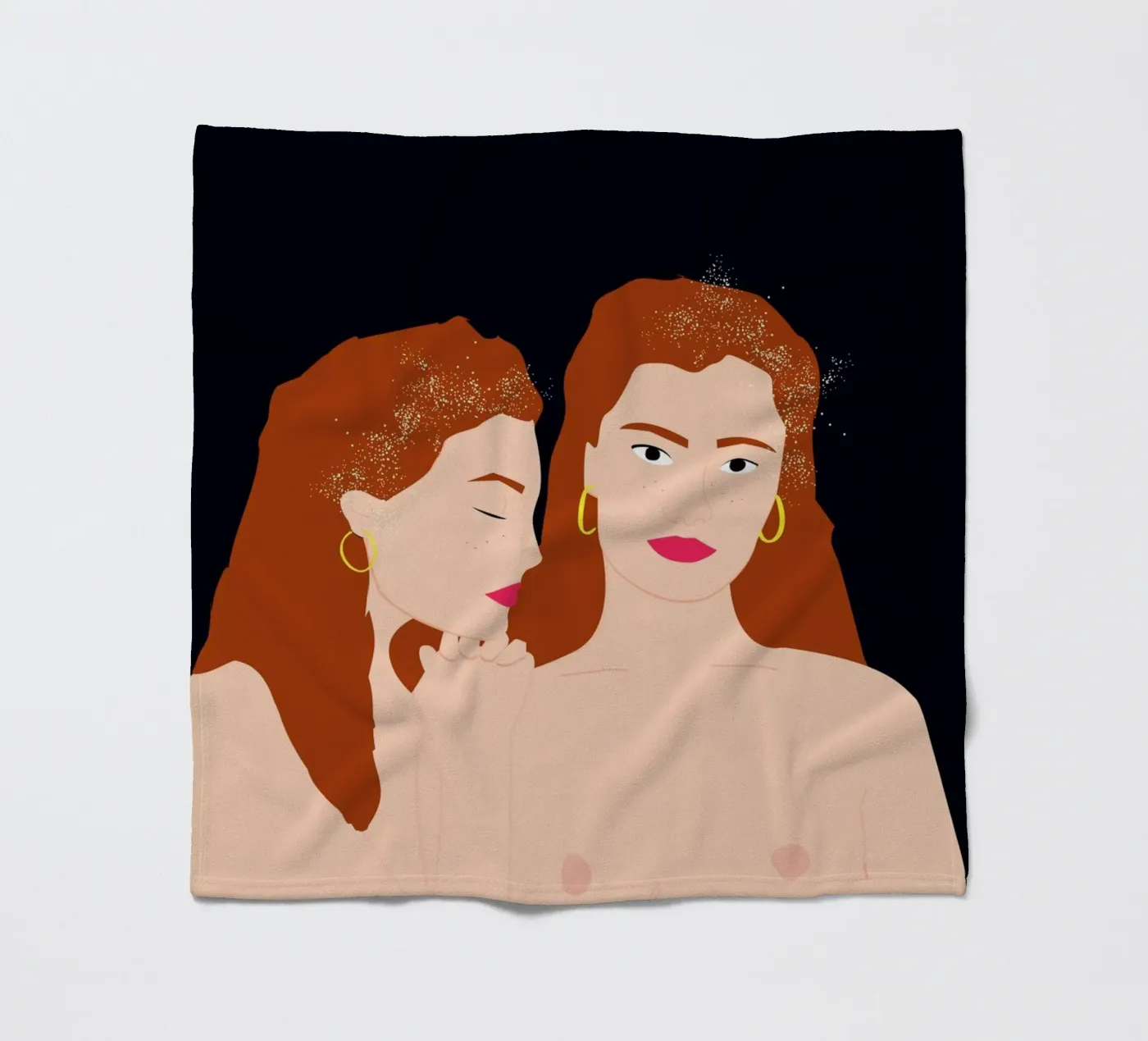 Love Yourself fleece blanket by Céleste Wallaert