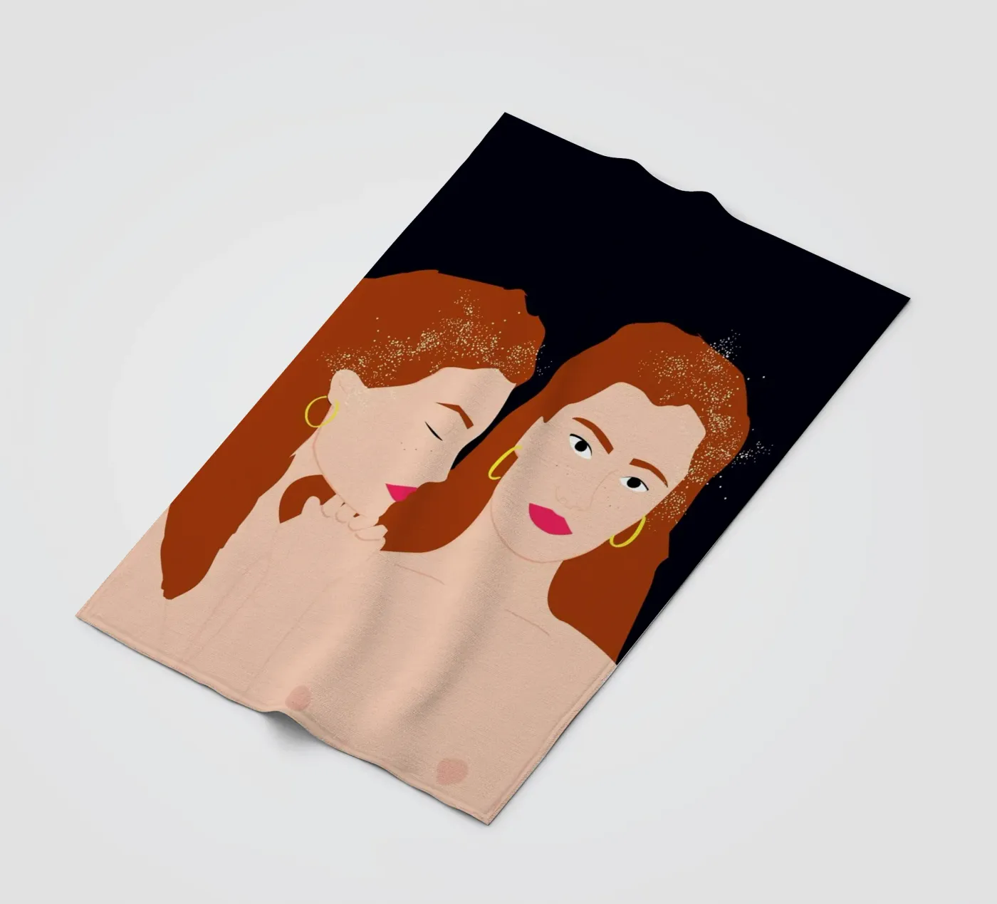 Love Yourself fleece blanket by Céleste Wallaert