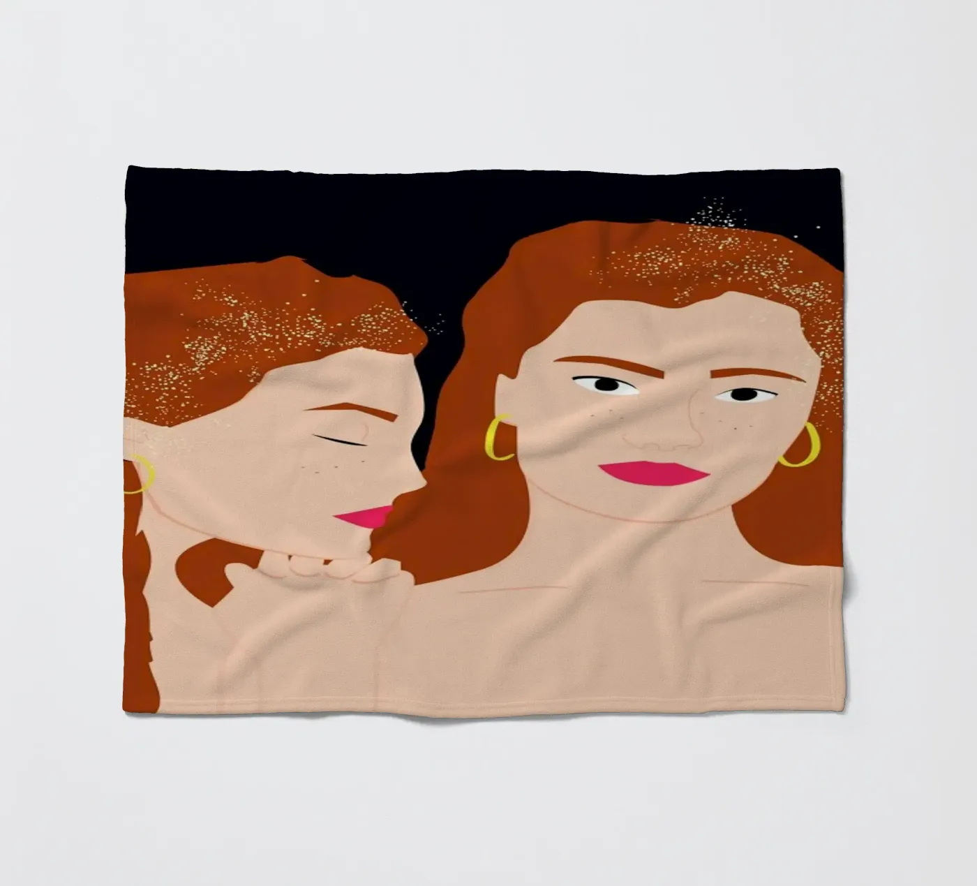 Love Yourself fleece blanket by Céleste Wallaert