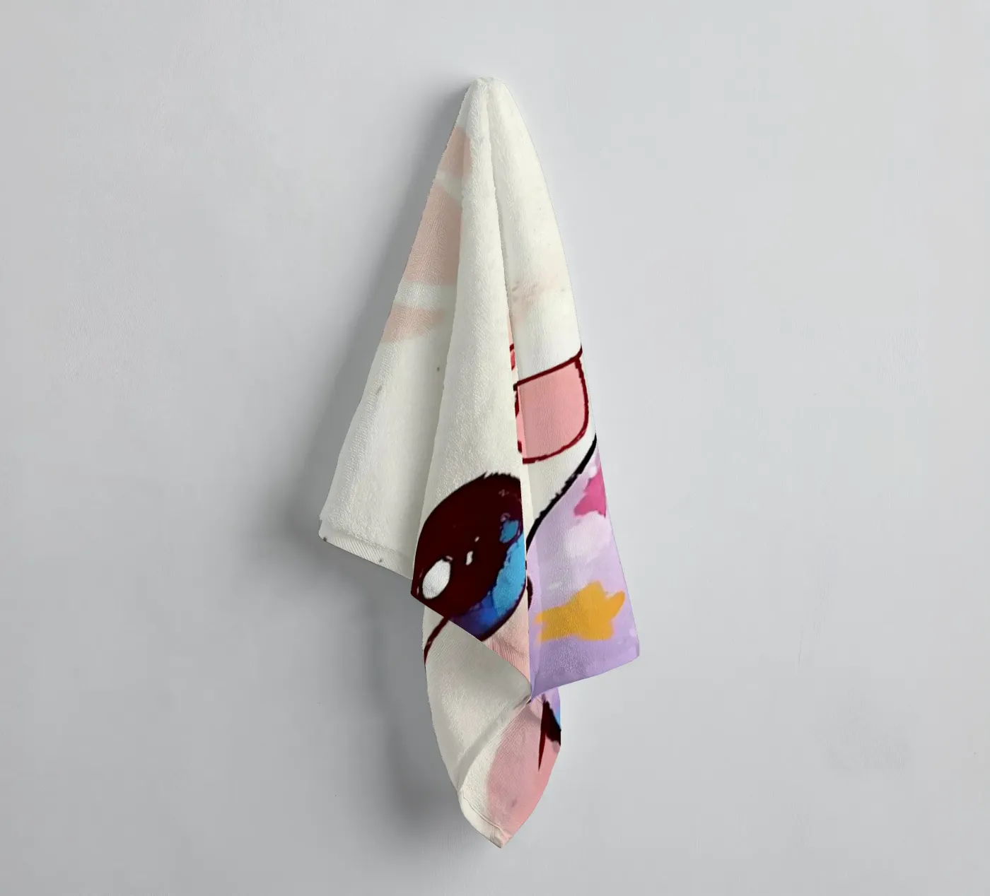 Easter Egg Cute Cat towel by LM2Kone