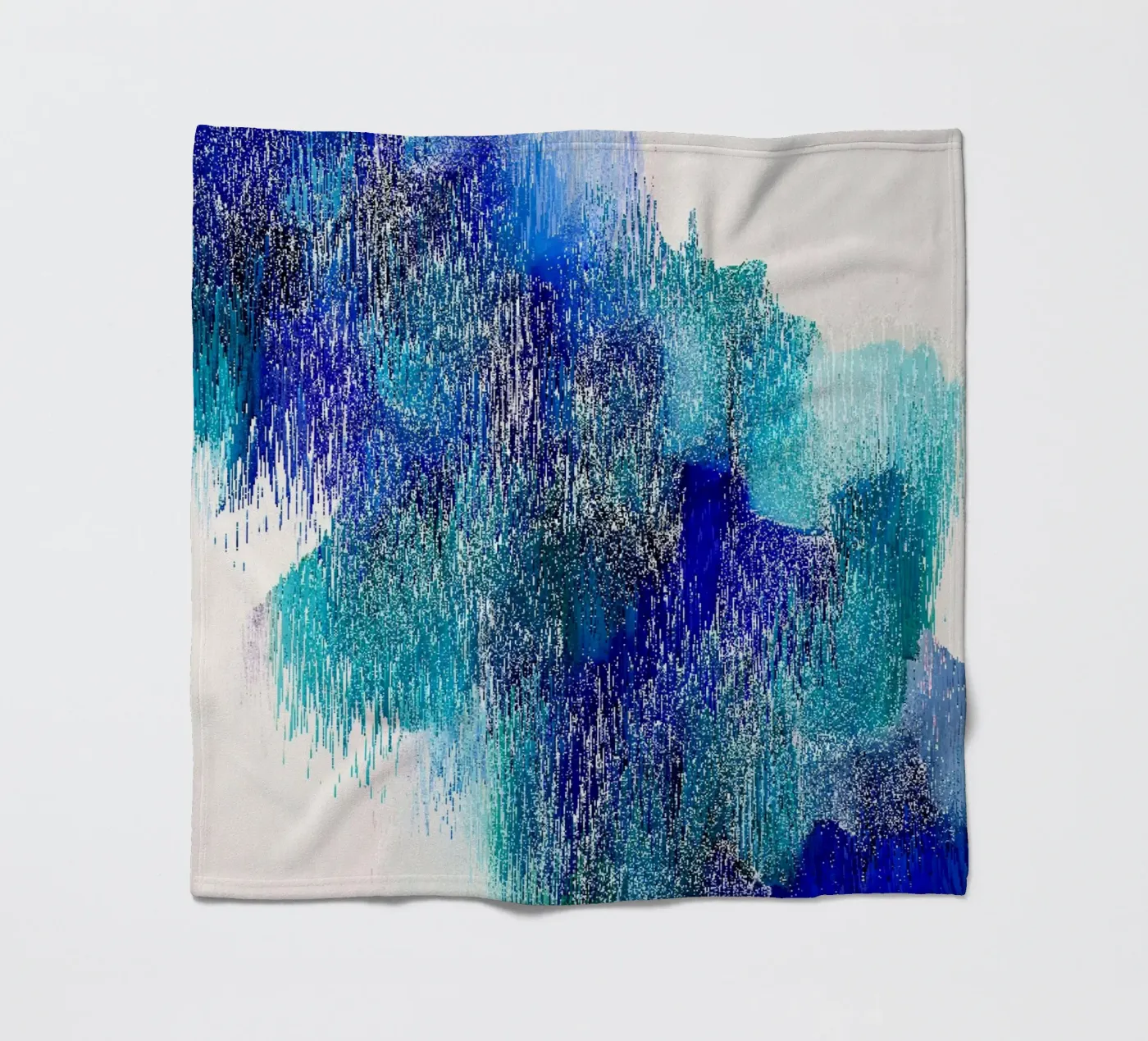 Abstrakte Pixelkunst Fleecedecke von Katja Stehle Design