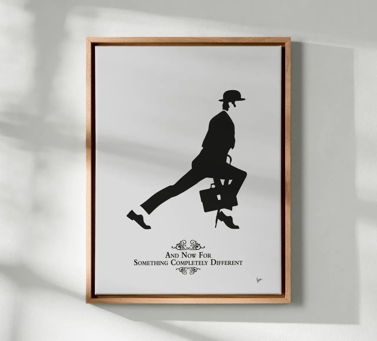 N03 The Ministry of Silly Walks tela con Cornice a cassetta da Silly Art