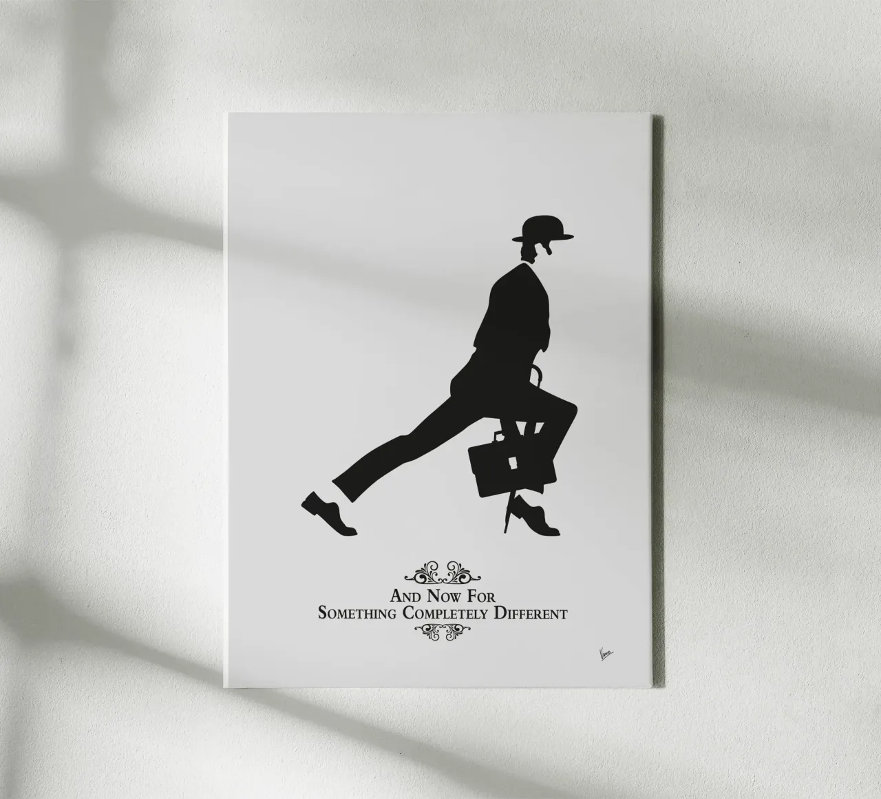 N03 The Ministry of Silly Walks tela con Cornice a cassetta da Silly Art