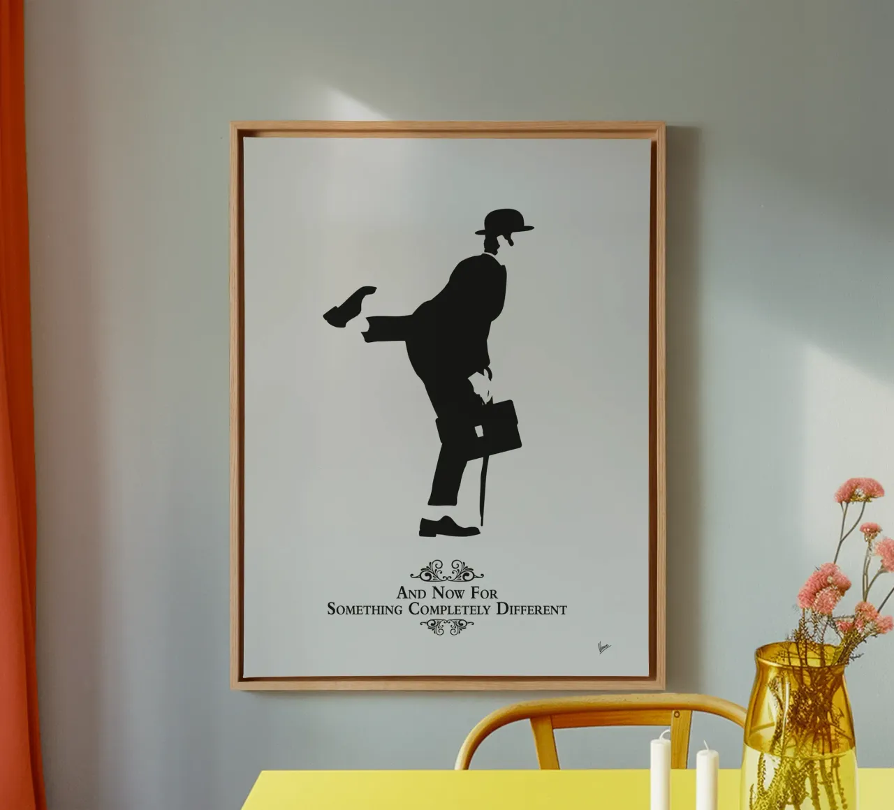 N05 The Ministry of Silly Walks tela con Cornice a cassetta da Silly Art