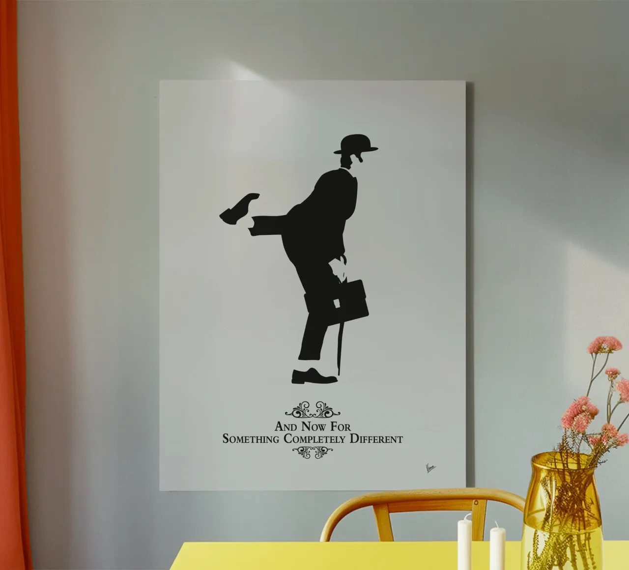 N05 The Ministry of Silly Walks tela con Cornice a cassetta da Silly Art
