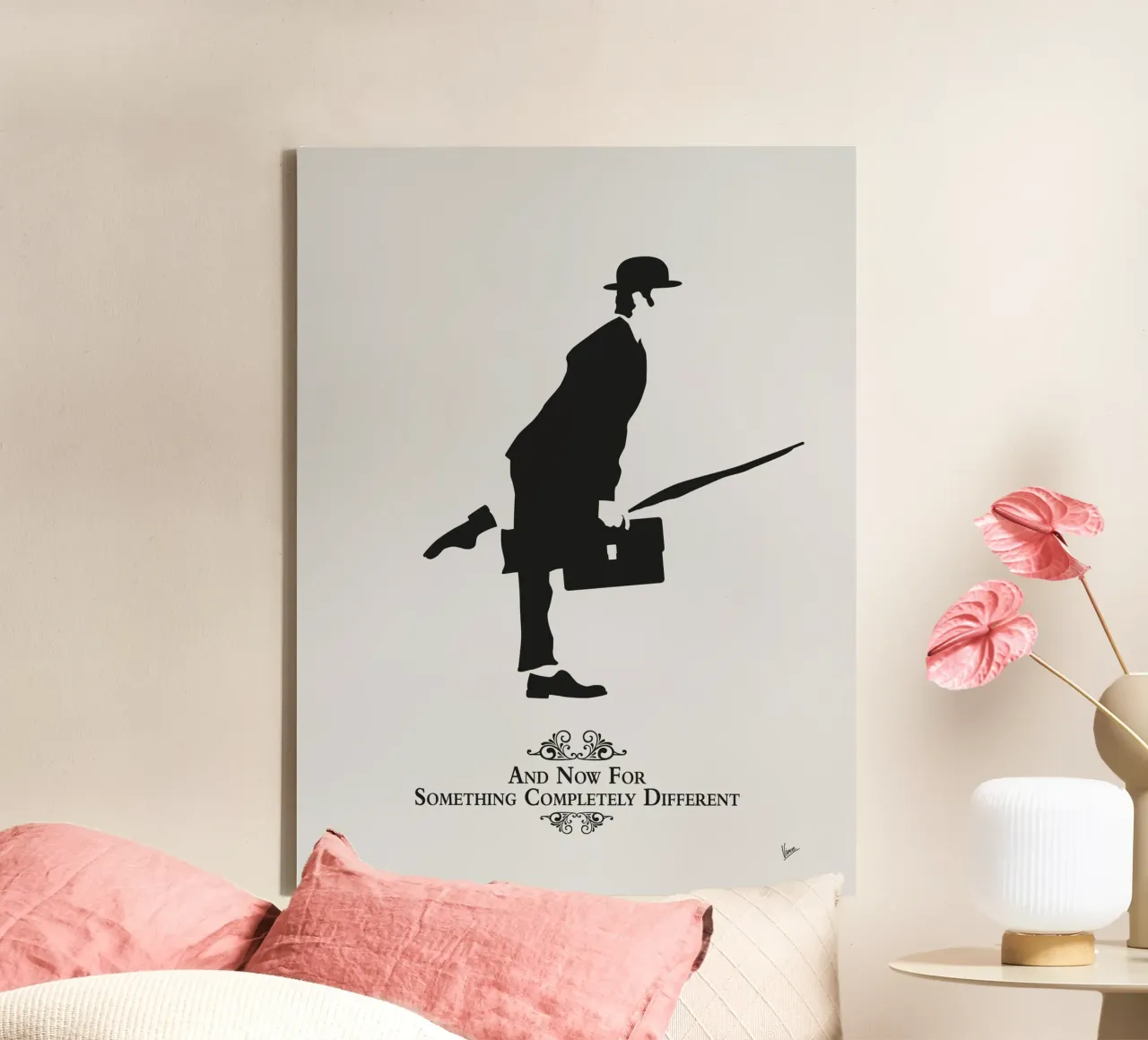 N02 The Ministry of Silly Walks tela con Cornice a cassetta da Silly Art