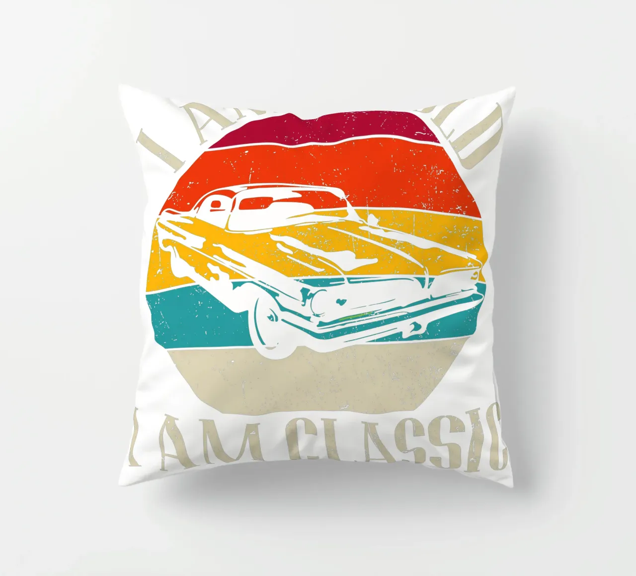 I am not old, I am classic cuscino da edsonramosart