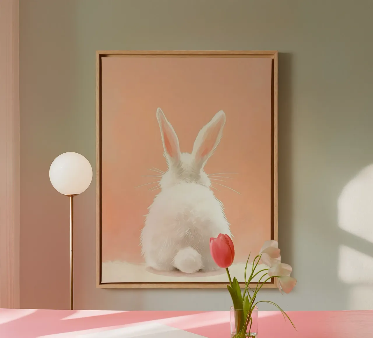 Happy Easter No 38 tela con Cornice a cassetta da treechild