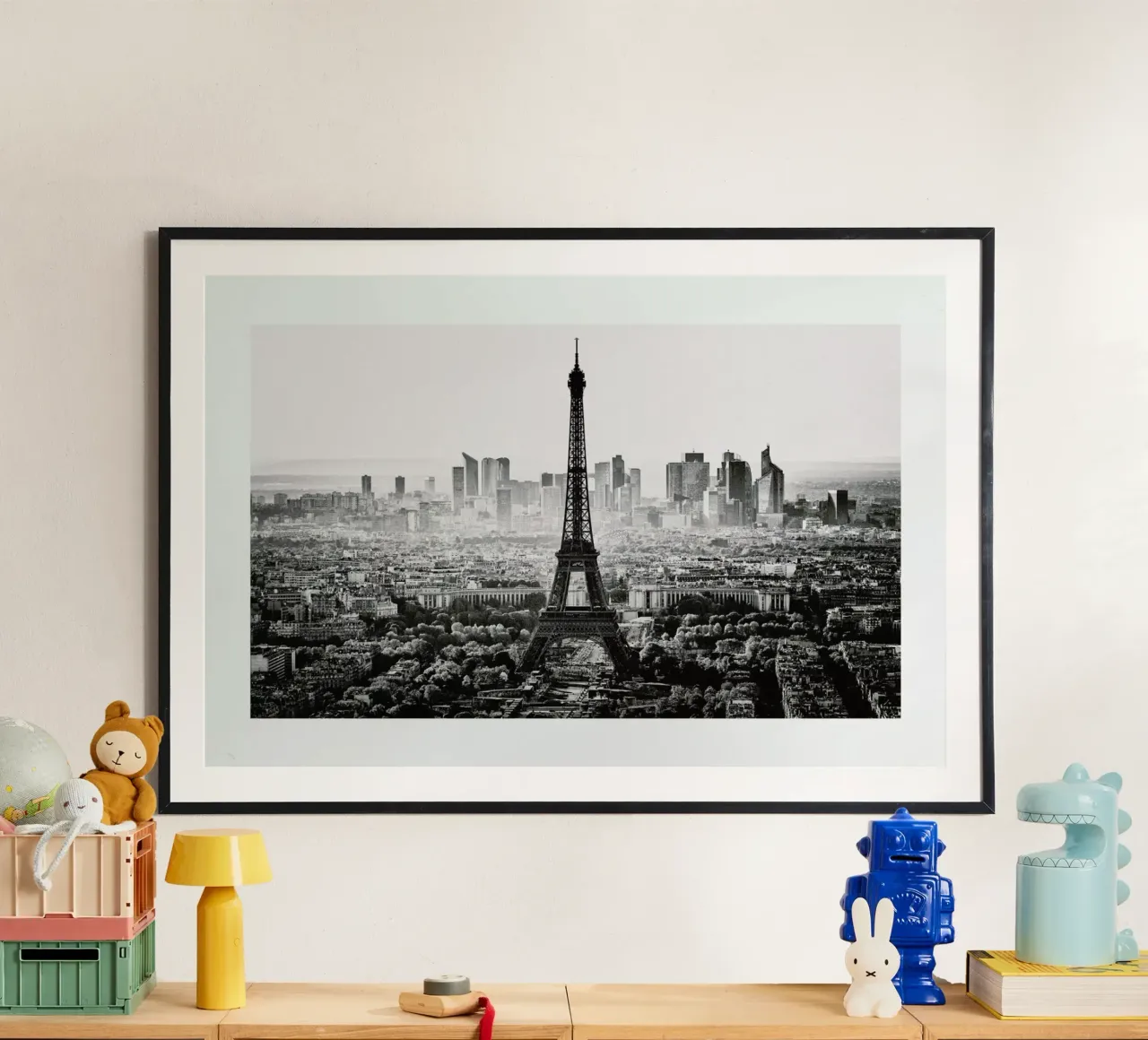 Paris Skyline poster con telaio in plastica da METROPOLIS