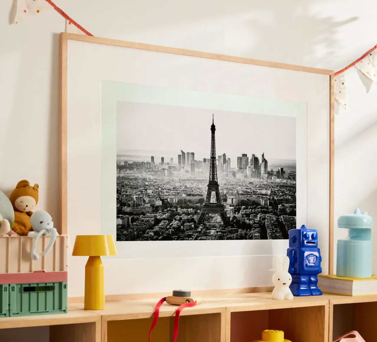 Paris Skyline poster con telaio in plastica da METROPOLIS