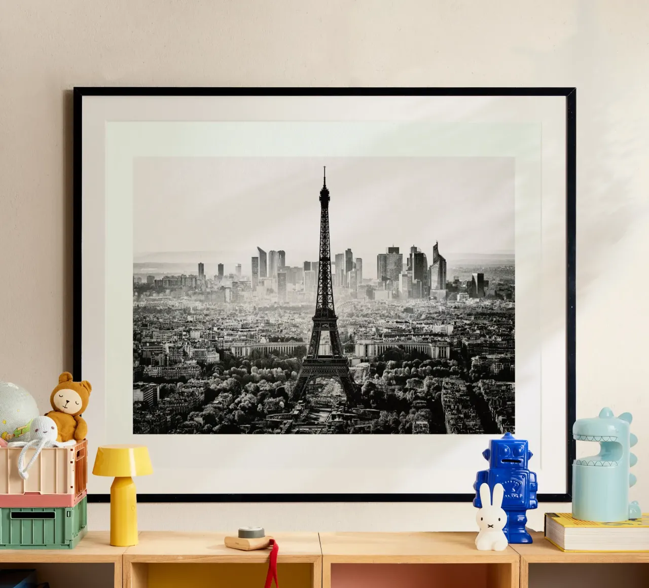 Paris Skyline poster con telaio in plastica da METROPOLIS