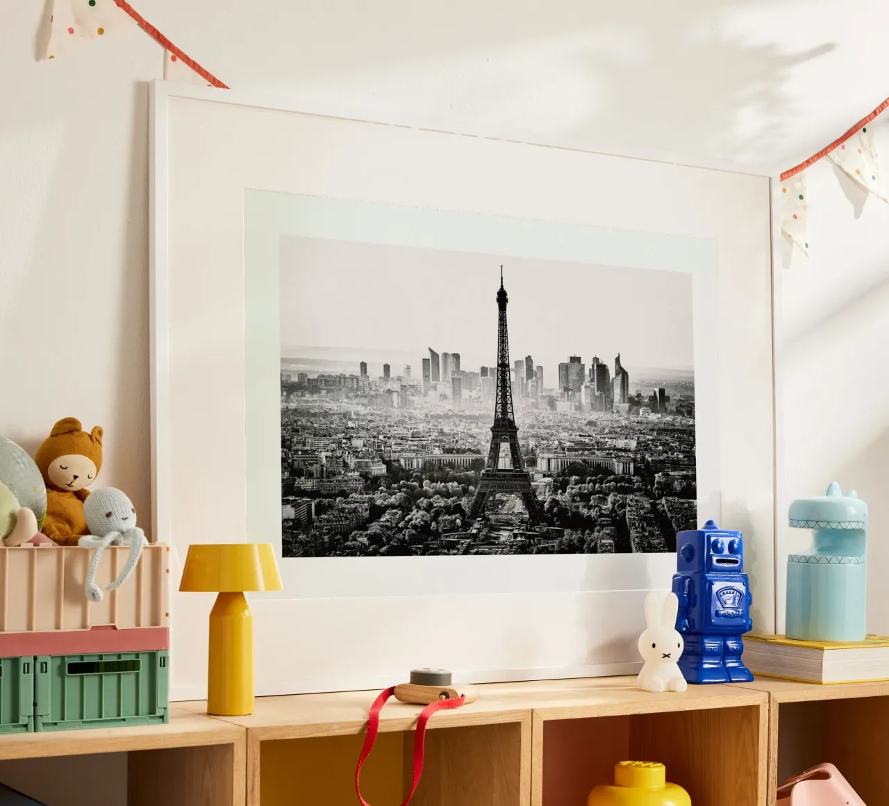 Paris Skyline poster con telaio in plastica da METROPOLIS