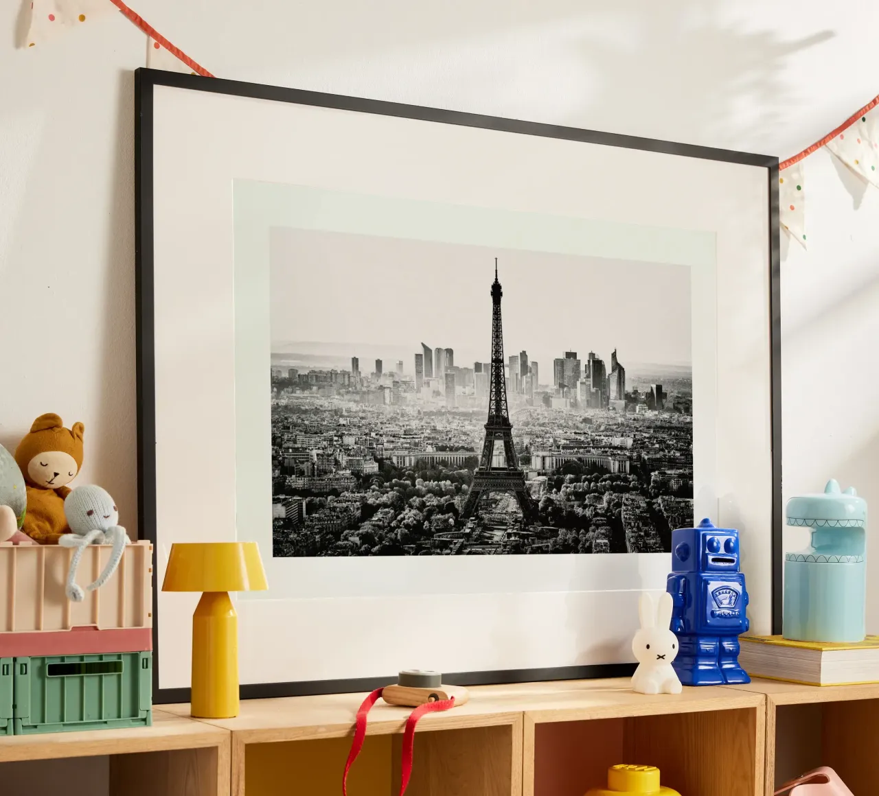 Paris Skyline poster con telaio in plastica da METROPOLIS