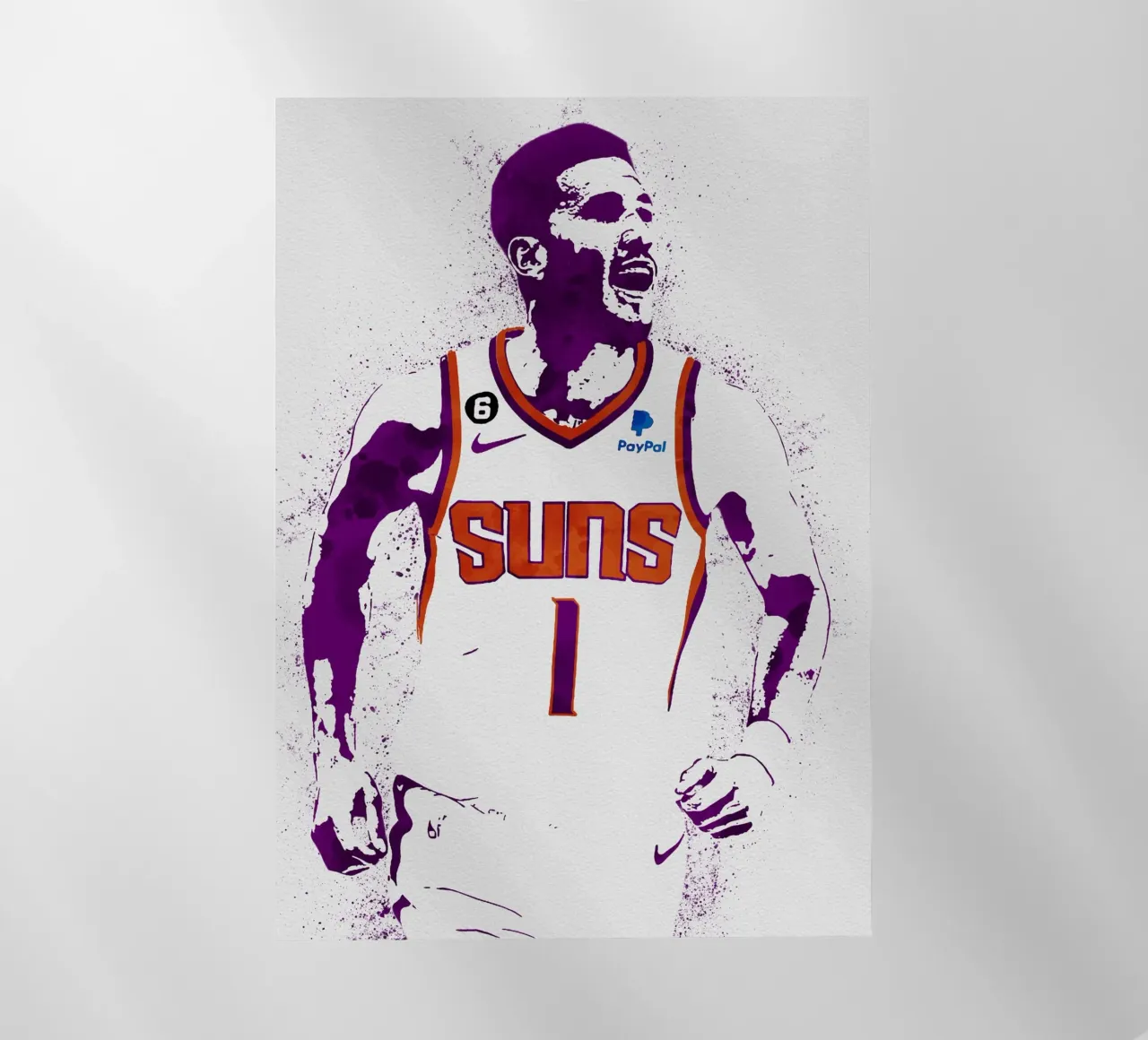 Devin Booker Phoenix Suns pellicola backlit da tenten