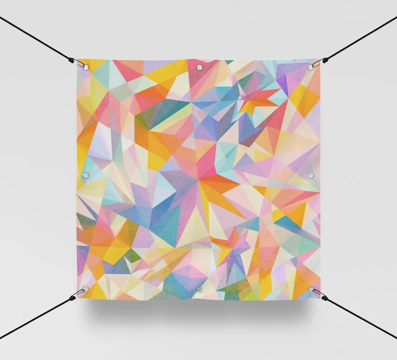 Sogno colorato - Forme astratte e colorate telo in pvc da Abstract 888