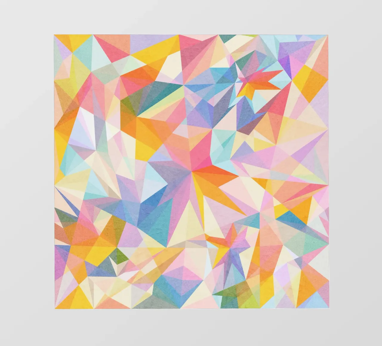 Sogno colorato - Forme astratte e colorate telo in pvc da Abstract 888