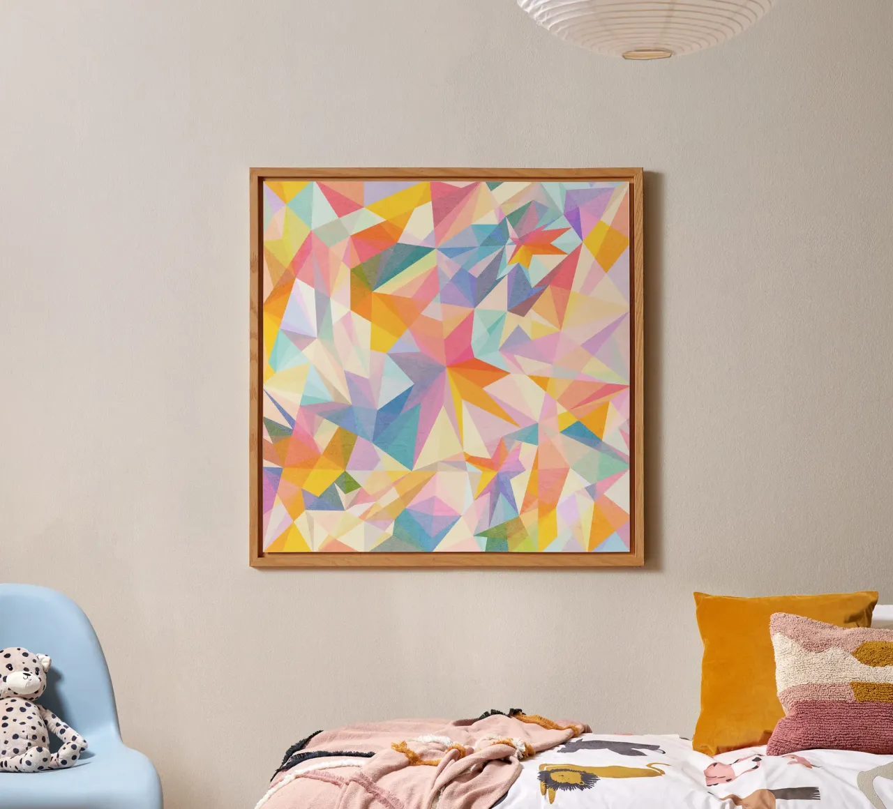 Sogno colorato - Forme astratte e colorate alluminio dibond da lovely lines