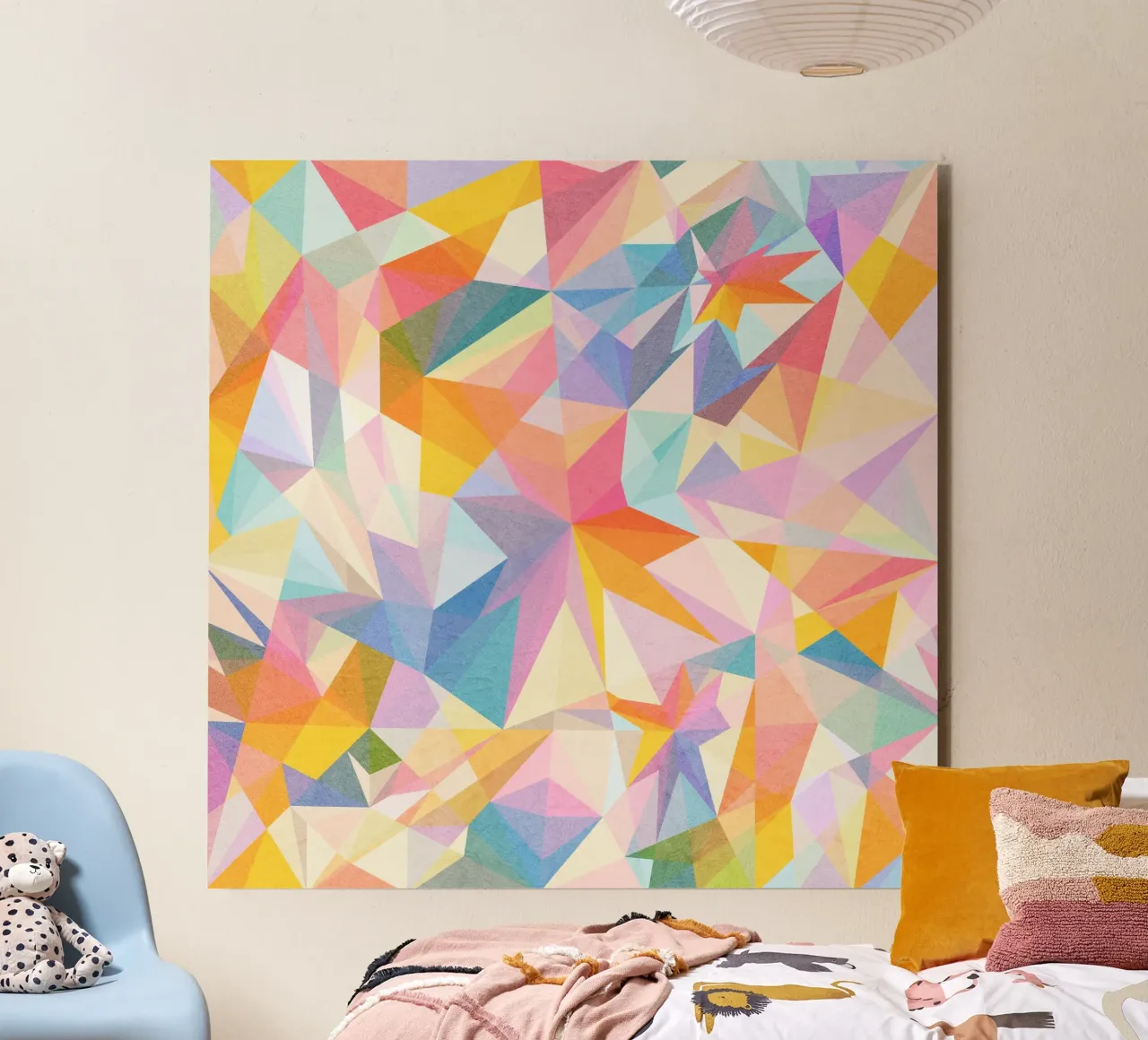Sogno colorato - Forme astratte e colorate alluminio dibond da lovely lines